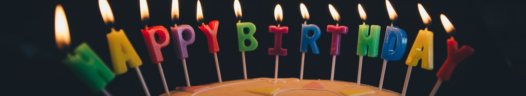 happy birthday candles