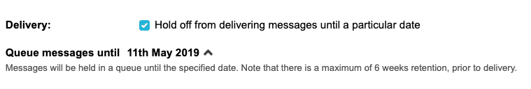 delay send screenshot engaging networks