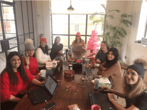 rethink breast cancer team working on giving tuesday 2018