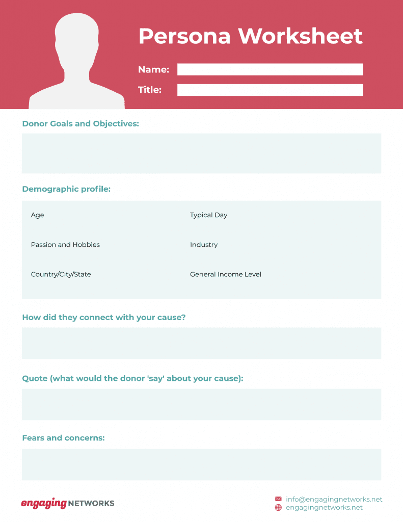 personal worksheet
