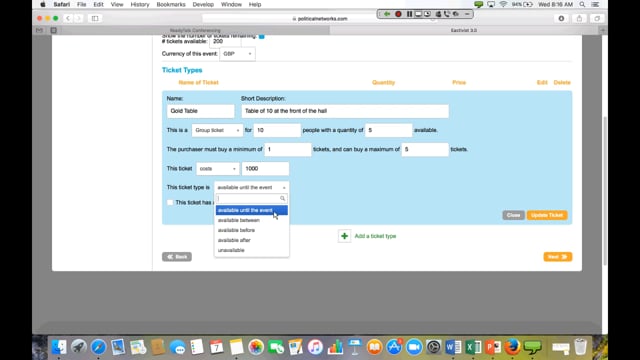 Creating Event Registration Pages in Engaging Networks in Page Builder