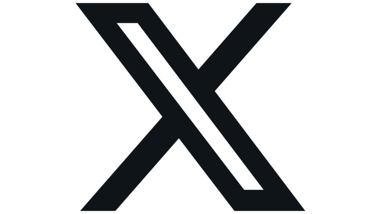 X (formerly Twitter) logo in black font