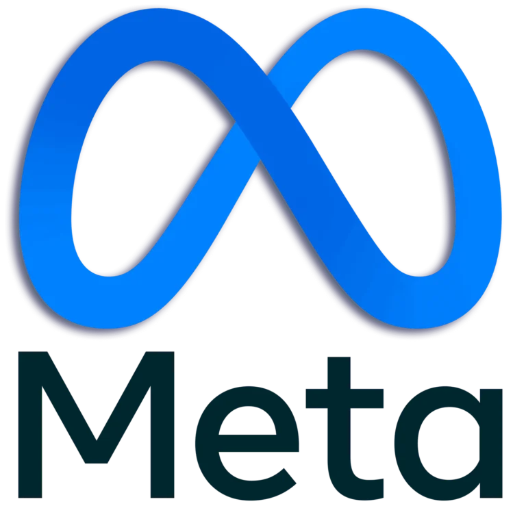 Meta logo, with blue infinity