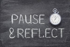 pause & reflect with timer