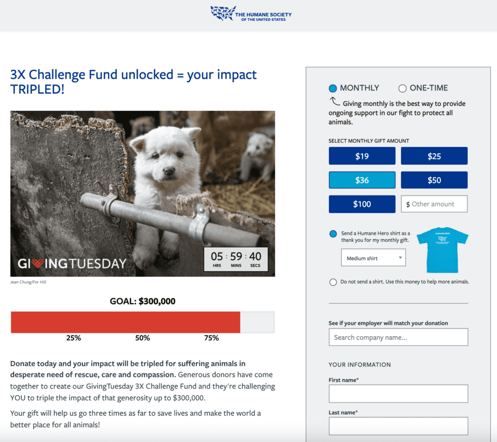 humane society giving tuesday