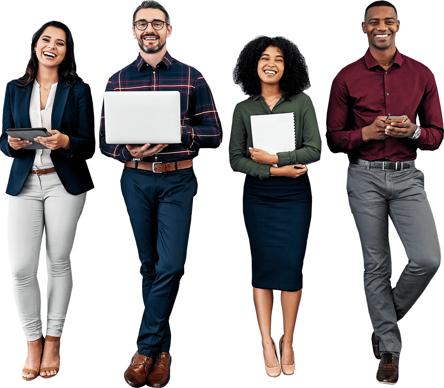 header image of men and women