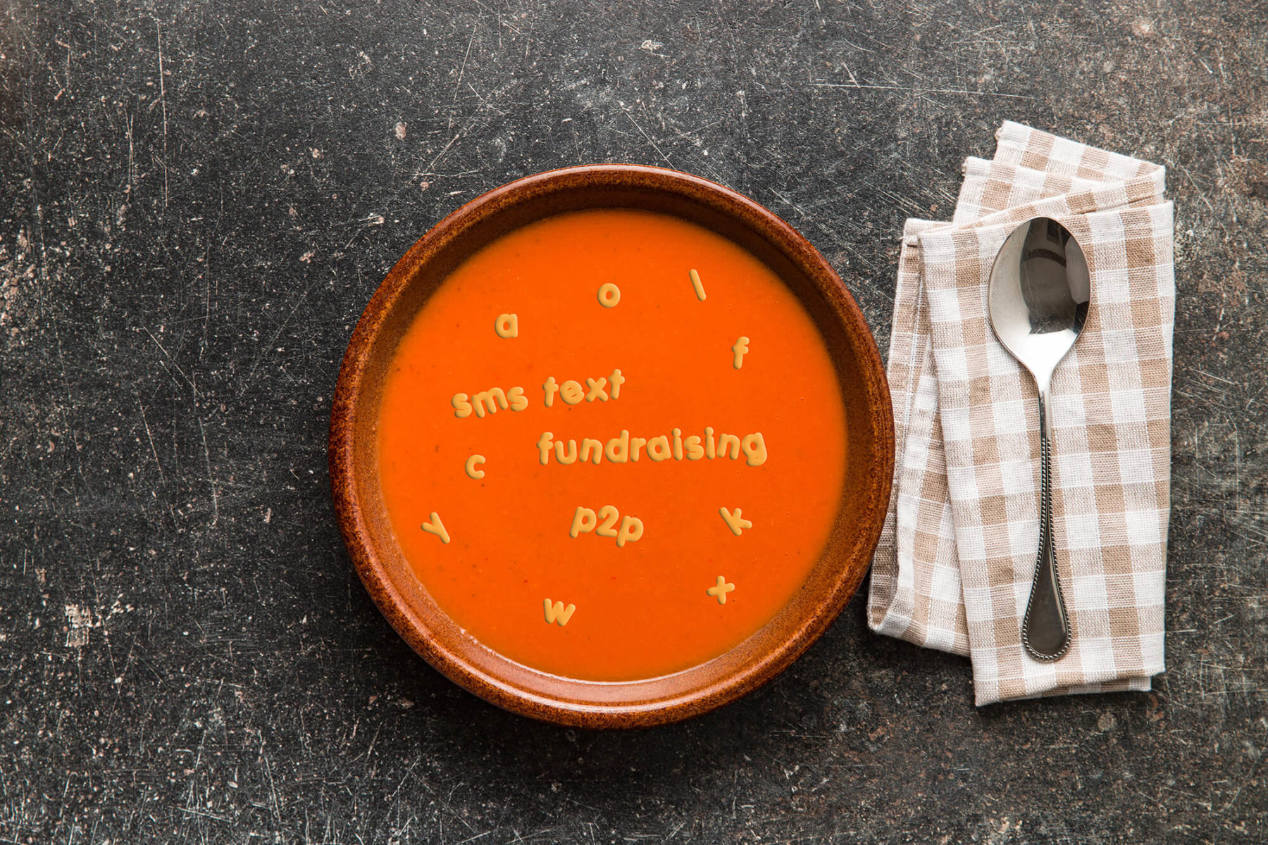 sms fundraising alphabet soup