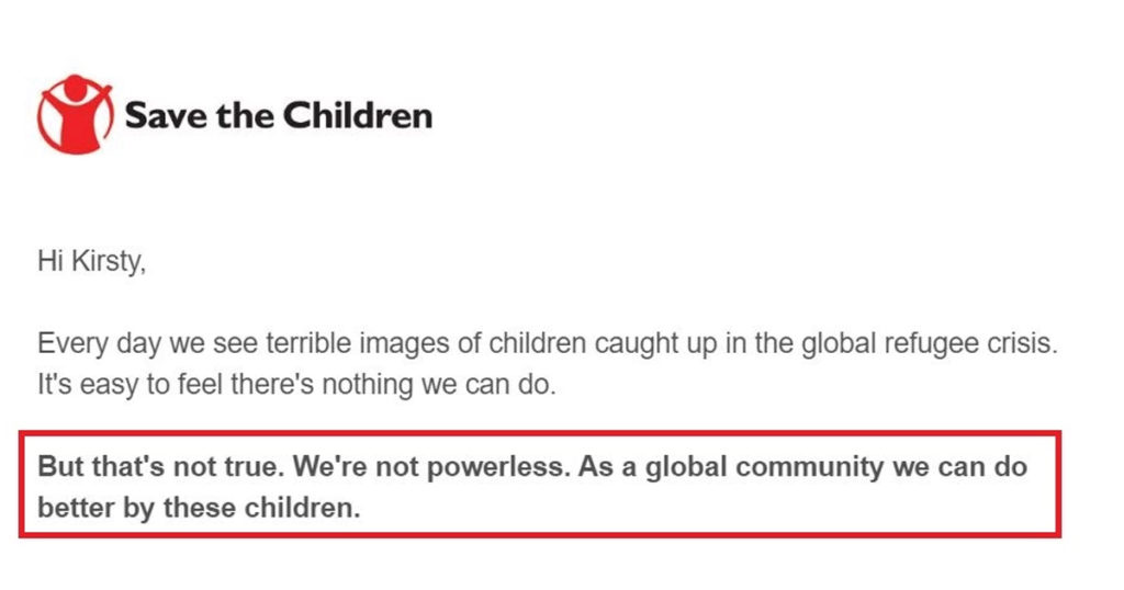 charity email save the children