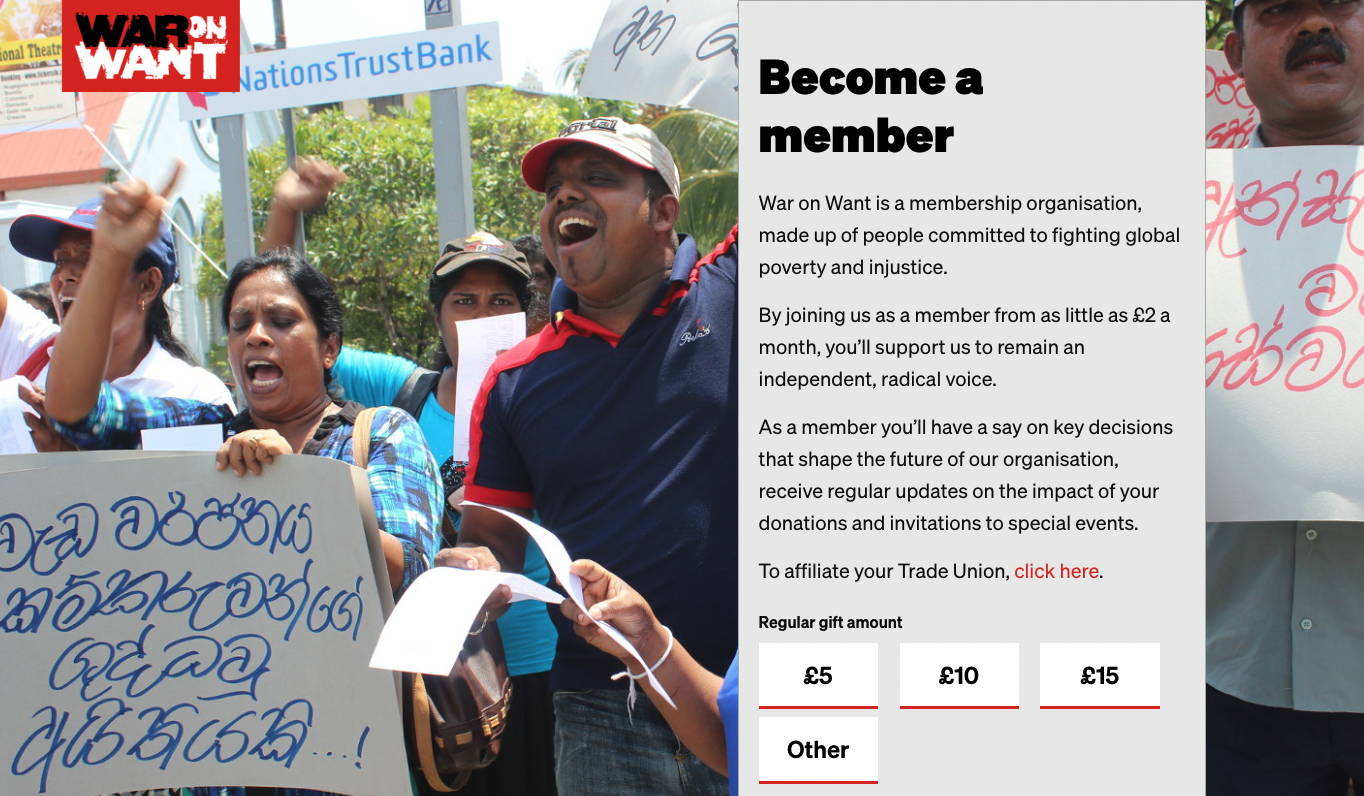 salesforce connector war on want case study