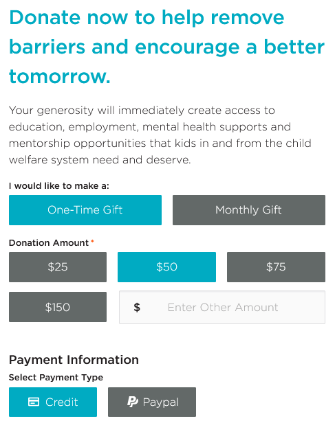 Children's aid foundation form