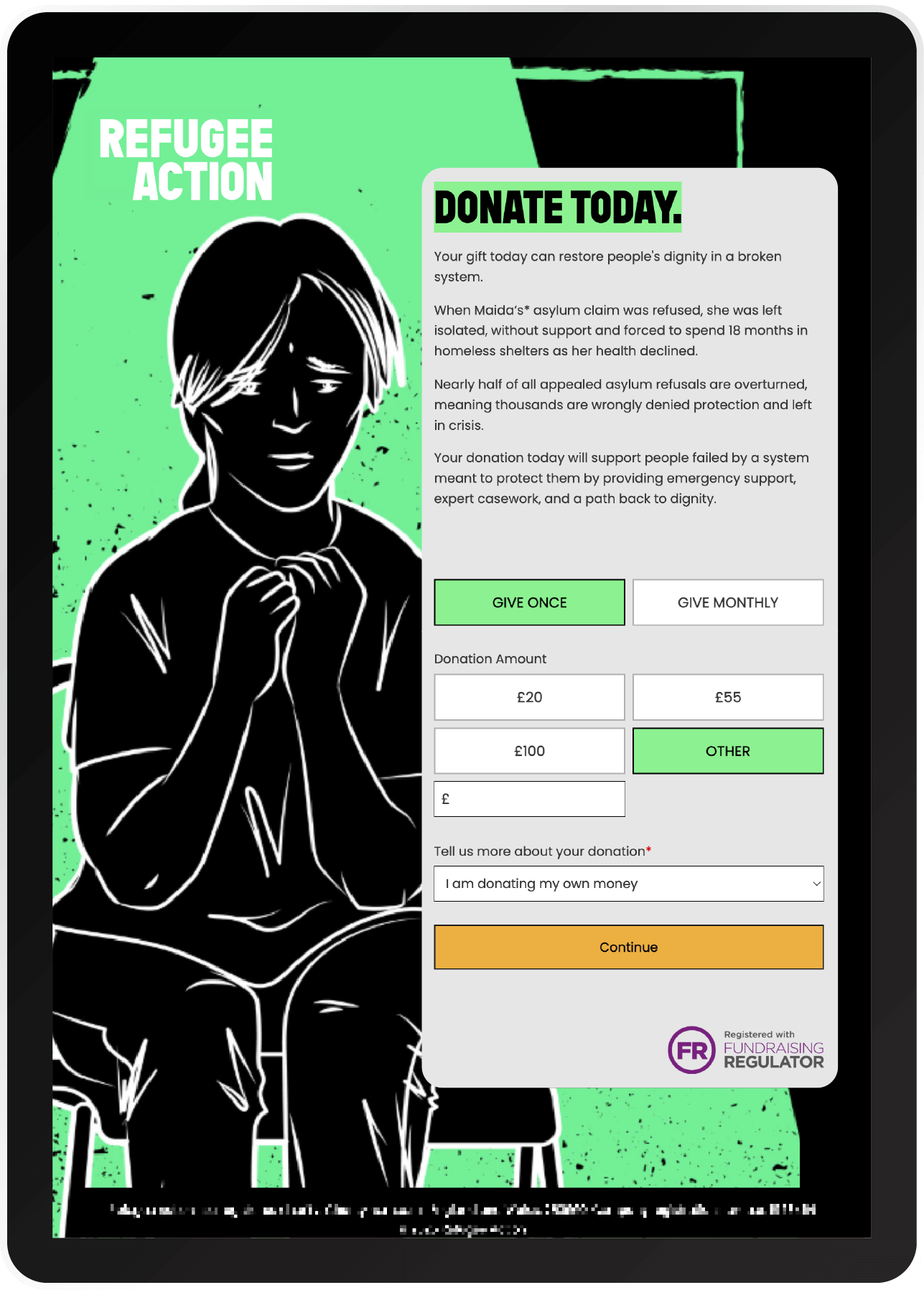 Optimized Donation Pages