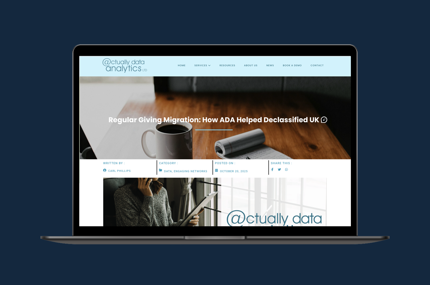 Actually Data Analytics works with Declassified UK to migrate donors to Engaging Networks.