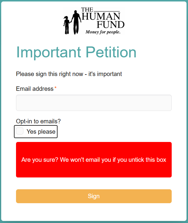 Text block explaining the impact of an opt-out